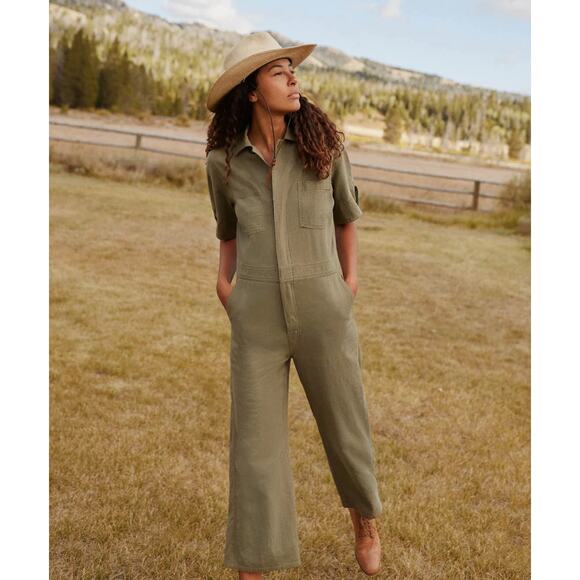 CHRISTY DAWN The Penny Sage Linen Jumpsuit XL - Picture 13 of 13